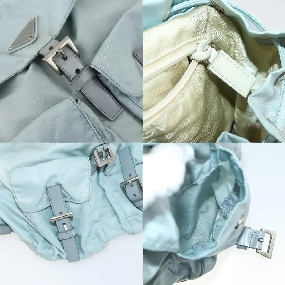 Prada Nylon Backpack Light Blue